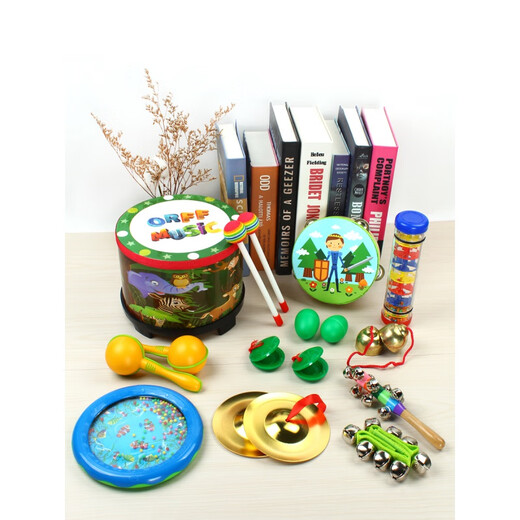 Jingyun Orff musical instruments children's drum beat drum toys hand-painted drums serge drum drum drums percussion instruments baby drum Korean ground drum
