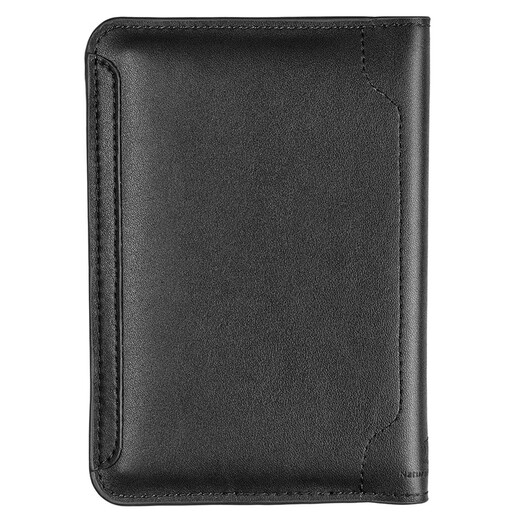 Kimo (KEMY) European and American cowhide passport bag two-layer cowhide ticket wallet travel document storage bag multi-function simple and elegant card brown