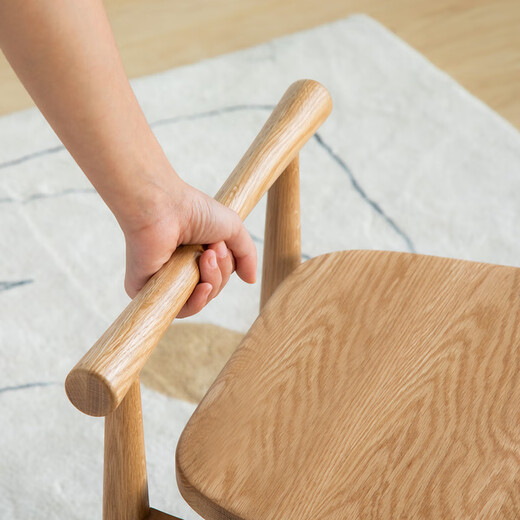 Original element solid wood dressing stool modern simple dressing stool bedroom stool dressing table stool A1133 oak dressing stool 363*355*505mm