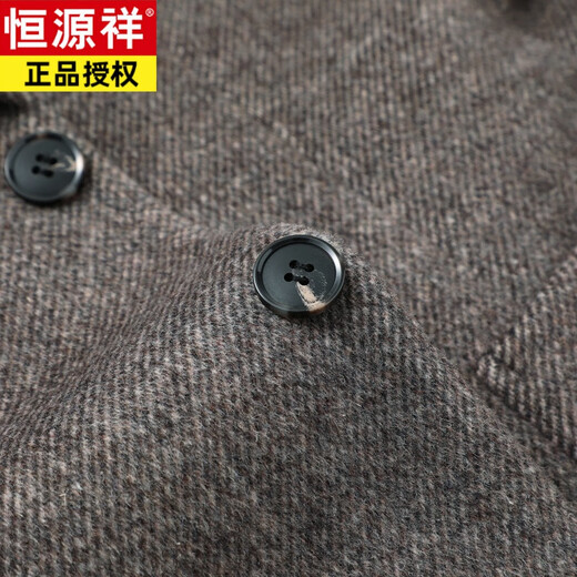 Hengyuanxiang (HYX) new wool suit men's autumn and winter business formal suit casual suit single piece top men's jacket beige L