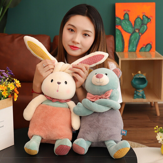 Weltston plüsch spieler kissen komfort dugen Kinder Geburtstagsgeschenk Mädchen Little weiße Kaninchenpuppe 70 cm