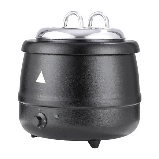 JOBO Electronic Warming Soup Pot 13L Electric Heating Soup Stove Insulated Pot Electronic Soup Pot Insulated Soup Pot Black Paint Model