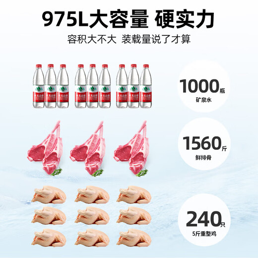 Xingxing (xingx) refrigerador de congelador de gran capacidad de gran capacidad horizontal, refrigeración y conversión del congelador, congelador de temperatura única, eficiencia energética de primer nivel de refrigeración de alta eficiencia, tiendas, supermercados, tiendas de conveniencia, helado rápido, transmisión interna precubier