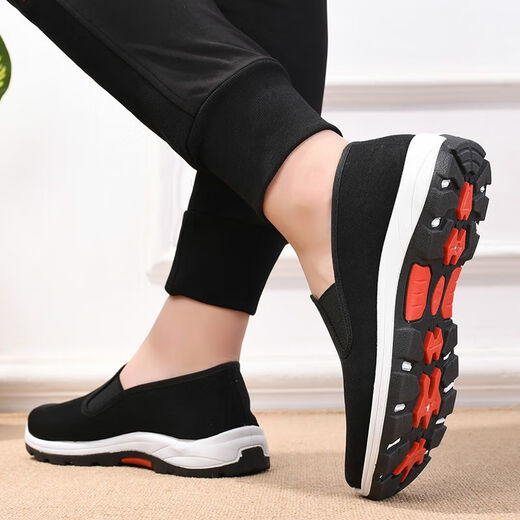 
Changxiang Huili new shoes for men, old Beijing black cloth shoes, middle-aged and elderly daddy shoes, cloth shoes for men, construction site construction anti-odor and anti-slip work [rubber sole] 3522 thickened wear-resistant mountaineering 40 anti-slip and wear-resistant
