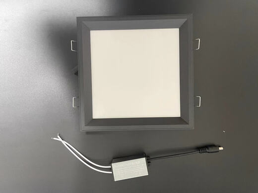 Yilin 19*19 integrated ceiling honeycomb panel LED downlight spotlight led flat panel light black frame 190*190LED light 19*19 black frame LED light 16 watt positive white light