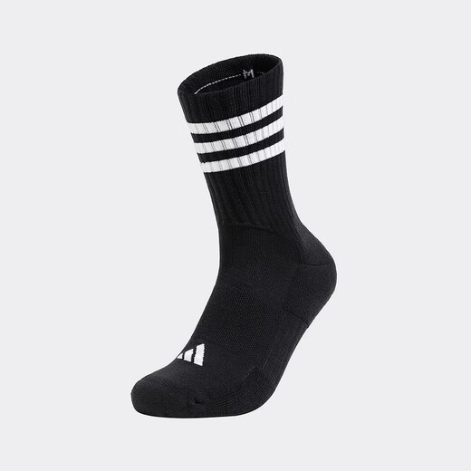 Adidas (adidas) chaussettes masculines et chaussettes féminines pour l'hiver Nouvelles chaussettes de sport confortables et décontractées JN4866 noir / gris JN4868 S