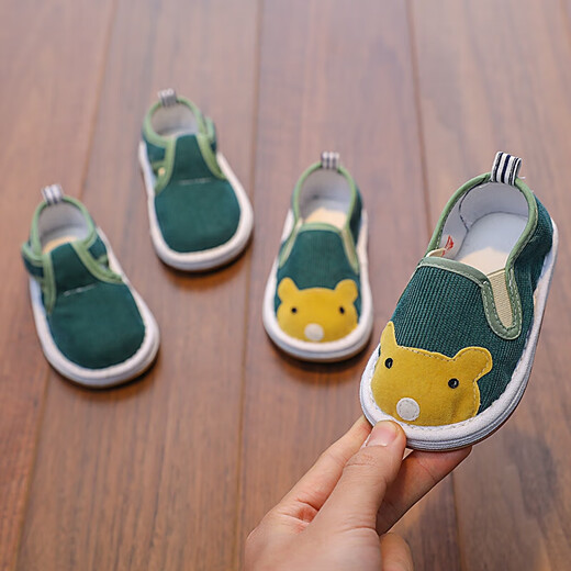 Ruiyang old Beijing children's handmade cloth shoes, a thousand-layer sole baby shoes, children's toddlers and girls kindergarten indoor shoes 694 inner length 15.3cm, size 17, about 3 years old