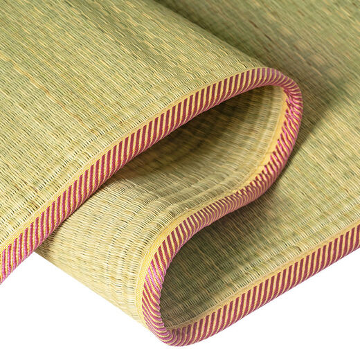 Acacia tung grass mat 0.8/1.2/1.5m1.8m bed double straight tube old-fashioned rush grass mat single student dormitory cool mat home very densely thickened without edge 0.8*1.9m