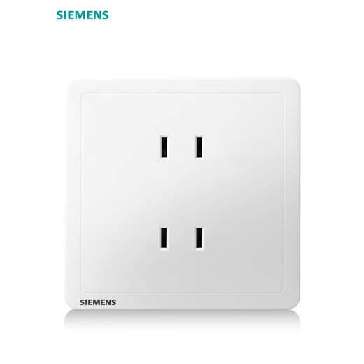 Siemens (Siemens) 4-Loch-Vier-Loch-Sockel-Panel Zhidian Double-Two-Loch Vier-Eye-Stecker 86-Typ-Sockel Doppelposition Zwei-Loch 2-Loch 10A Vier-Loch-Sockel-Zhidianyebai-