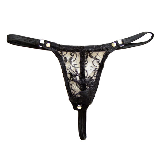 Ye Zimei men's sexy underwear red lace transparent men's U-convex sexy thong T-pants 4014 light purple one size