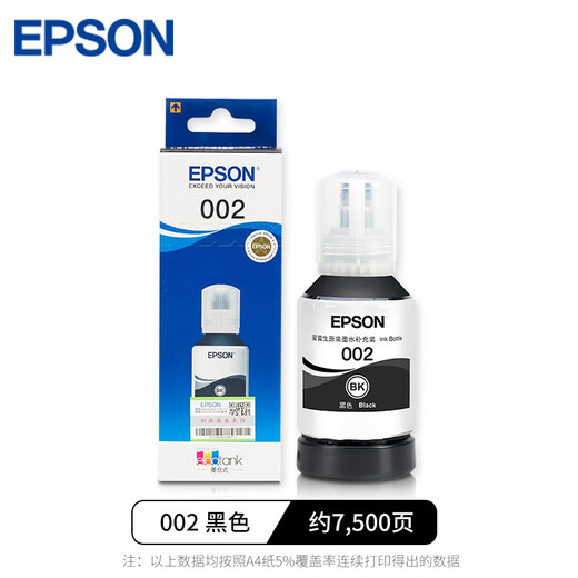 Epson Original L4151 L4163 L4266 L6166 L6176 6279 L14158 Caja de tinta de impresora 002 Negro