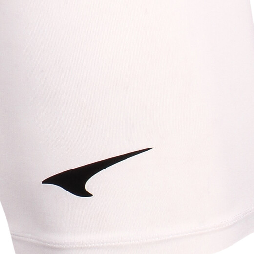 UCAN Rick's new men's tights, breathable elastic support base football tackle sports pants, game training, running, mid-waist short, white L