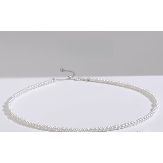 DL 1998 Fat Donglai same style S925 silver freshwater pearl necklace Here Comes the Mushroom Edison White XG Pearl Necklace