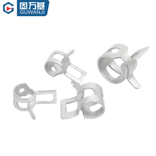 Guwankidacro Cinbo de acero Cinturón de acero Arrocarras de acero Capacitación de acero tubería de agua tubería de aceite 65 Manganese Clamp de acero Q673 Clamp M7.5x8x0.6 [50 piezas]