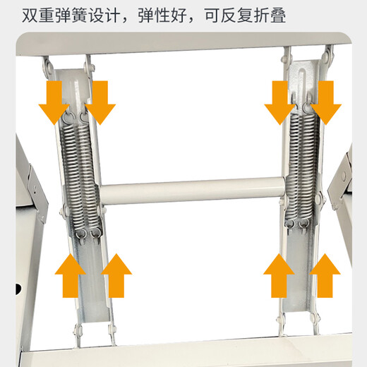 Mo example computer table folding table home learning desk office training interview long table outdoor dining table stall table 120*60*75cm white round tube thickened single layer