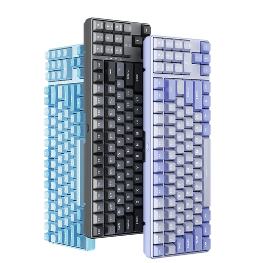 Lenovo (lenovo) Xiaoxin K3 mechanical keyboard 2.4G/Bluetooth/Wired three-mode, full key without impact, gaming office keyboard, tablet phone can be connected, sky blue
