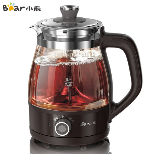 Bear Tea Maker Steam Spray Type Health Kettle Thickened Glass Tea Maker Black Tea Office Tea Steamer Mini Electric Kettle Insulation Small Tea Stove 1L Gift Gift ZCQ-A10X1 Insulation Spray Type Tea Maker 1L
