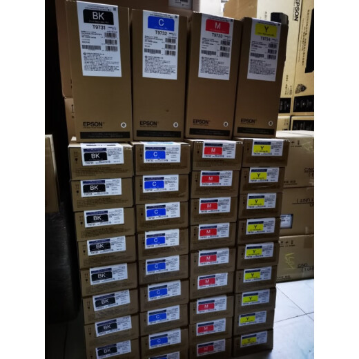 
XMSJ Epson 869 Ink Bag WF-C869Ra Ink Bag T9731 Black T9732 Cyan T9733 Red T9734 Yellow T9742 Large Capacity Cyan (735 ml) Invoice