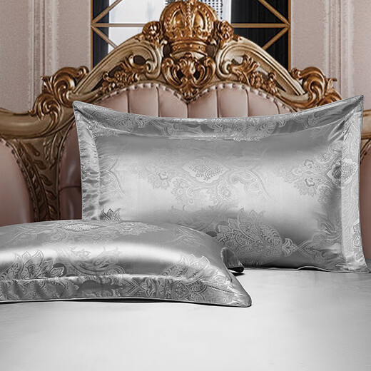 Sihuang Light Luxury шелк с четырьмя частями Большой жаккардовый 100% шелковой постельный тел.