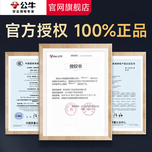 Bull (BULL) switch socket panel 86 type five-hole concealed installation with USB one open dual control multi-control household six-hole high-power wall G list fully equipped - 1 positive five-hole - ivory white