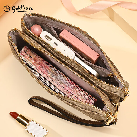 金利来女士手包2025新款手拿包女式品牌钱夹高档轻奢侈长款钱包优雅时尚 礼盒装【官方授权假一赔十】