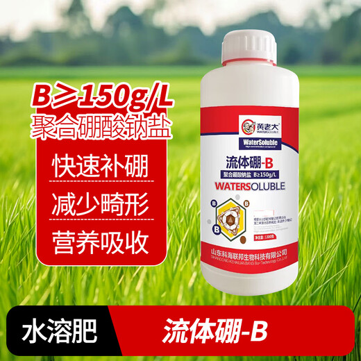 Saga Fluid Boron Liquid Boron Fertilizer Foliar Fertilizer Fruit Leaf Fertilizer Agricultural Boron Fertilizer 1300g