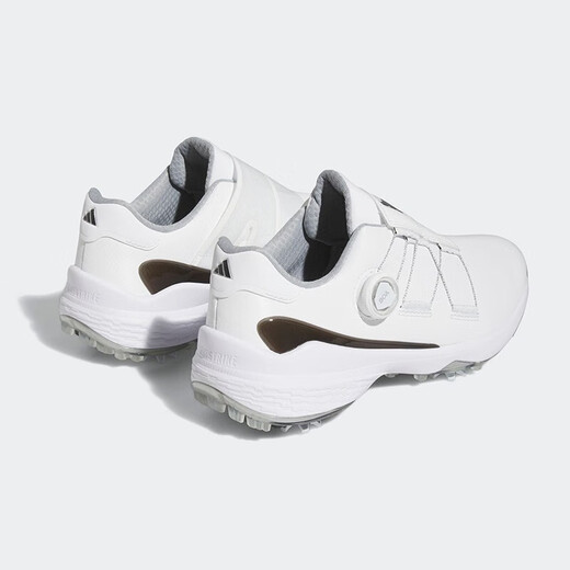 Adidas Golf Chaussures Boa étanche Boa Men Twist confortable Nailled non-glip Sports Chaussures Gy9713 Blanc / noir / argent 40,5