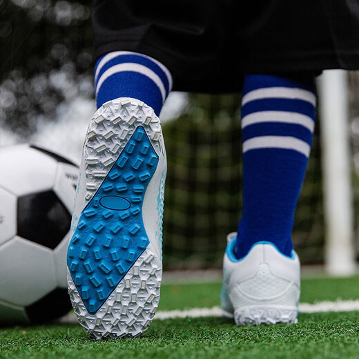 Tangcun Football Chaussures pour enfants tf ongles brisés Velcro pour garçons et filles Élèves de l'école primaire professionnels Formation de tailles pour enfants de taille spéciale 6199 Bailan Velcro 29 Taille de chaussures de sport standard