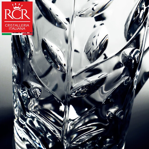 RCR Nordic style light luxury glass modern simple high-looking juice cup home hospitality drinking cup kettle set leaf pattern 1.2L single pot white