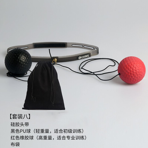 RISING boxing speed ball head-mounted reaction ball agility training reaction target fighting magic ball decompression vent ball set one