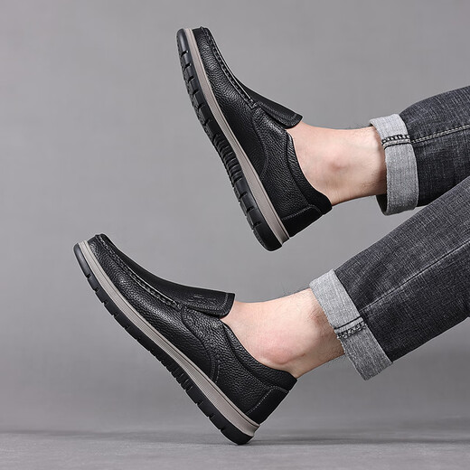 Yichi (egchi) zapatos de cuero capa de la cabeza de hombre de la cabeza de vaca