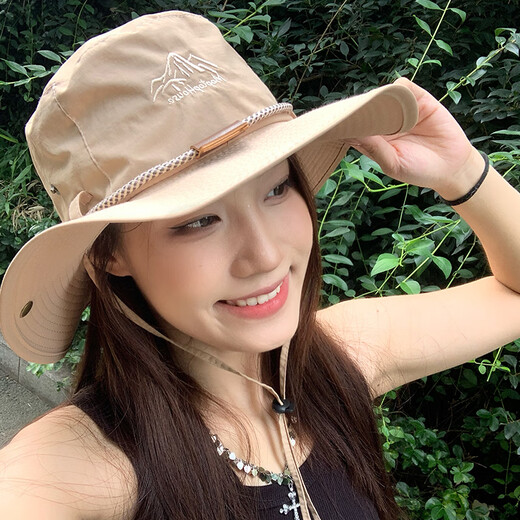 MMOPTOP渔夫帽男女夏季透气防晒户外露营遮阳帽子大头围徒步登山帽