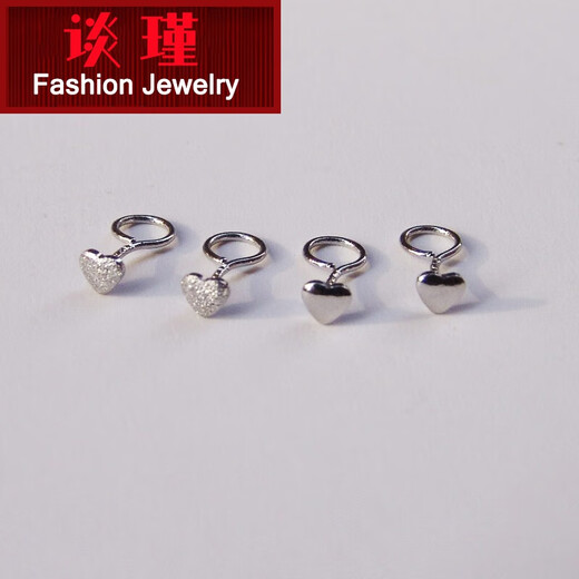Tan Jin PT950 Platinum Earrings Pocket Mini Small Earrings Love Earrings Platinum Full Platinum Glossy Small Love Single * Curved Hook 0.25g