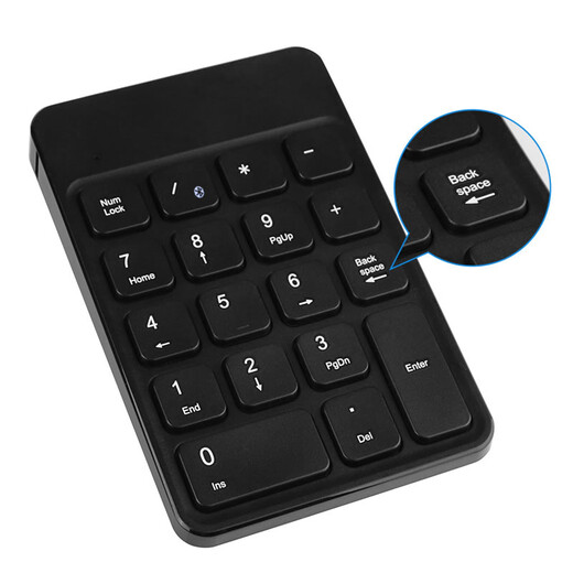 Bow HB157 Wireless Bluetooth NULERIC клавиатура мини -клавиатура для финансового учета кассира Перезаряжаемая клавиатура Bluetooth Black
