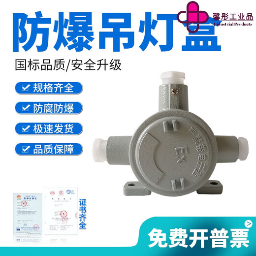 Explosion-proof chandelier box 6 points DN20 lamp holder box aluminum alloy junction box factory IIC grade junction box