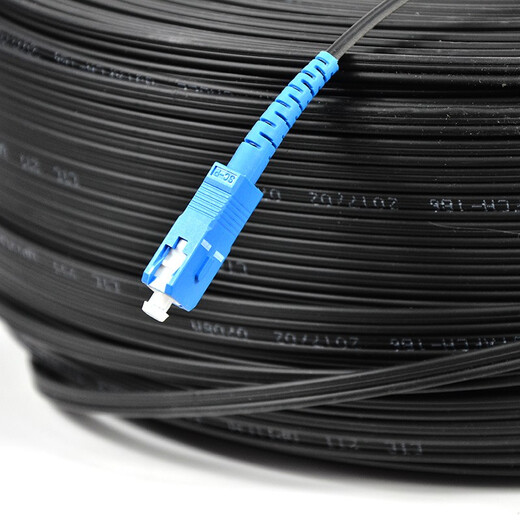 鲁诚讯家用工程成品皮线光纤线SCUPC SCUPC光纤跳线光钎线单芯单模光纤移动电信联通广电通用千兆网络 800米