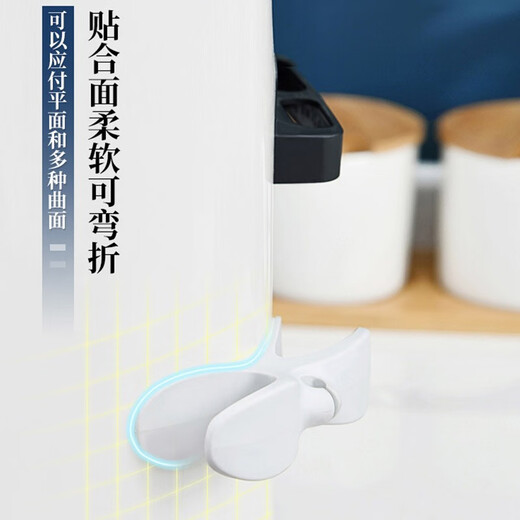家の物语（KATEI STORY）日本墙面插头绕线器家用电器电线插头缠绕器理线夹电源线收纳整理 可弯折绕线器白色-3个装