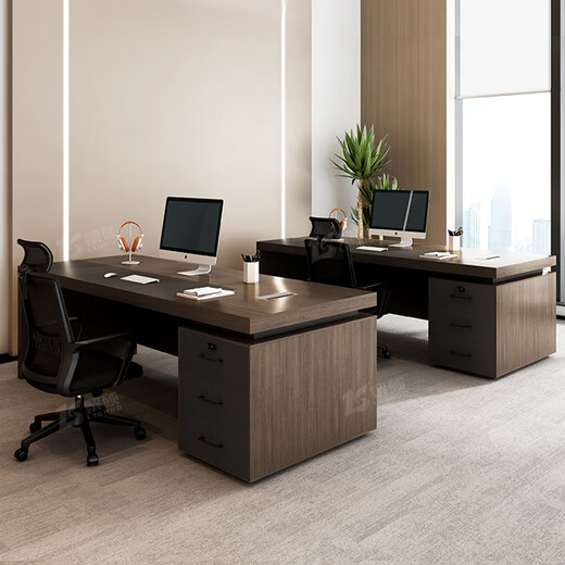 Boss desk and chair combination simple modern manager desk office computer desk employee supervisor workbench 1.6 meters boss desk + office chair