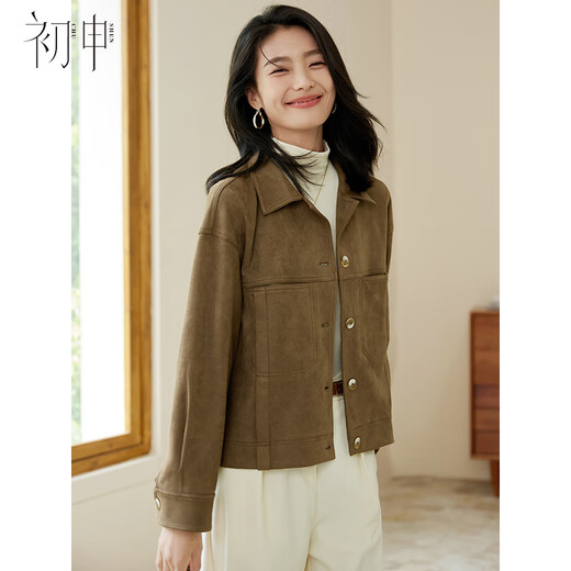 初申春秋休闲短外套女旷野美拉德翻领纽扣复古时尚外套上衣S143U2003