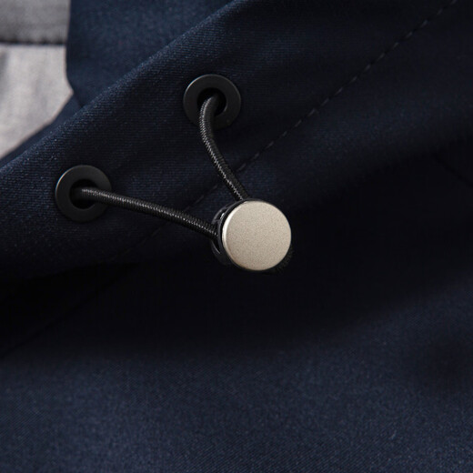 MONTAGUT Mulberry Silk Four Seasons Soft Thin Wear-Resistant Stiff Hooded Jacket JG Navy M