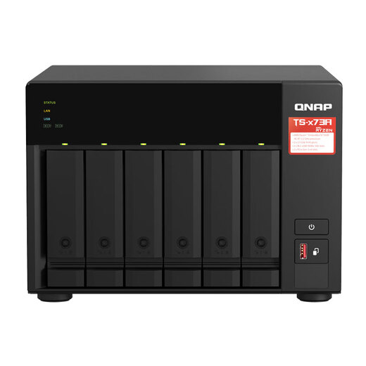 
QNAP enterprise-level TS-673A-8G quad core 2.2GHz dual 2.5GbE network storage NAS TS-673A+ enterprise hard disk 8T*2