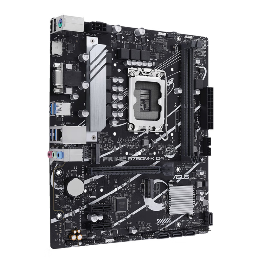 Intel 12th Generation Core CPU ASUS B760 Tablero de conjuntos de CPU de placa base U Conjunto de ASUS Prime B760M-K D4 I3-12100F