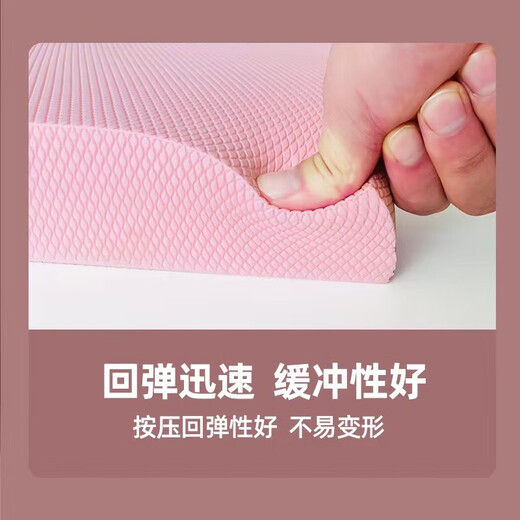 Langwei Balance Mat Fitness Mat Thickened Yoga Mat Flat Support Soft Step Mat Core Kneeling Mat Training Fitness Equipment Blue Large-50*40*6cm