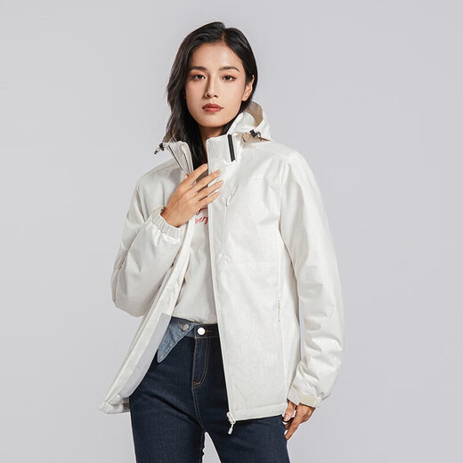 Yalu Plus Chaqueta de terciopelo para mujeres y hombres Versión coreana de una pequeña chaqueta de montañismo a prueba de viento corto y de viento térmico.