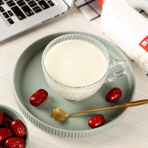 Keqin Mengniu red date yogurt large barrel 1kg*2 barrels family affordable high calcium high concentration breakfast milk 1000g*2 barrels