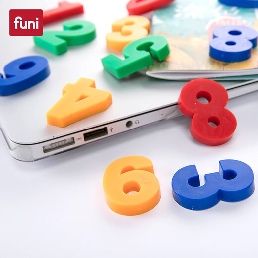 富尼（FUNI）CT-6625中号数字磁粒0-9冰箱贴幼儿园早教数字贴磁铁宝贝认数算术磁性冰箱磁力贴 绿色