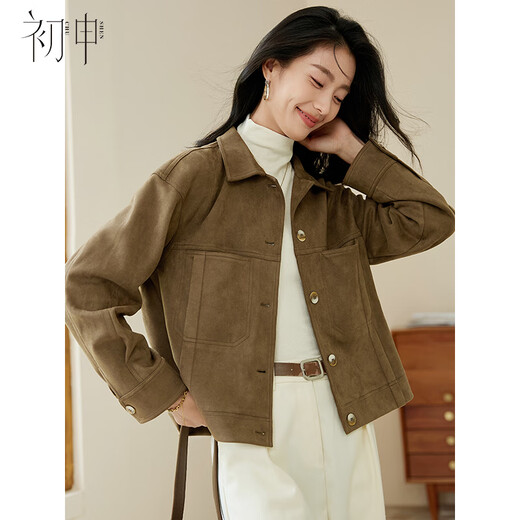 初申春秋休闲短外套女旷野美拉德翻领纽扣复古时尚外套上衣S143U2003