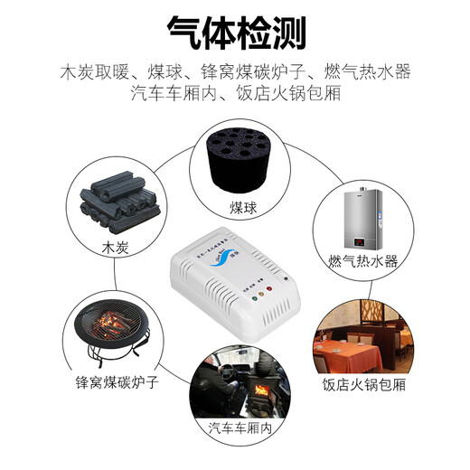 立可安 立可安科技家用一氧化碳探测器CO木炭燃烧报警器煤炭蜂窝煤锅炉烧炭泄漏报警 681中证新国标一氧化碳报警器