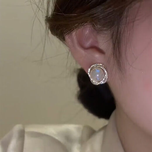 Yizhuchun earrings for women 2024 new trendy niche design high-end light luxury temperament earrings French retro earrings earrings