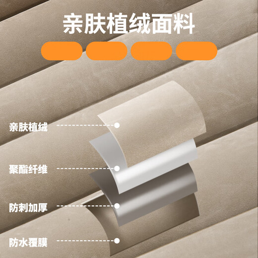 Ping An Zhe car automatic air bed car rear air mattress car SUV air bed adult and children car mattress automatic air bed flocking material including headrest